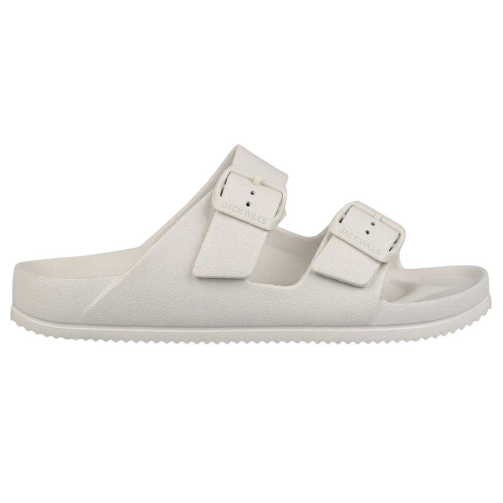 Jack Wills Womens/Ladies Double Buckle Sandals / Onyx White